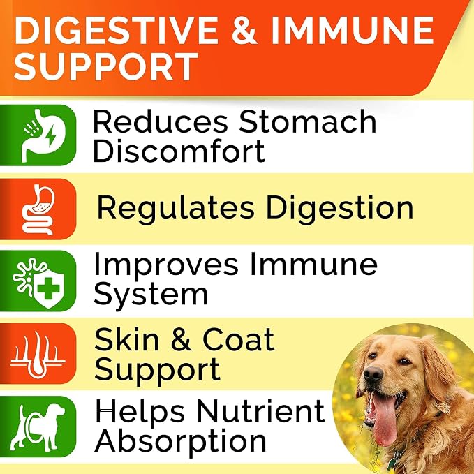 Fish Oil Omega 3 Treats for Dogs + Dog Probiotics Treats for Picky Eaters Bundle - Allergy Relief, Joint Health, Itch Relief. Skin & Coat Supplement + Enzymes + Prebiotics for Digestion Support