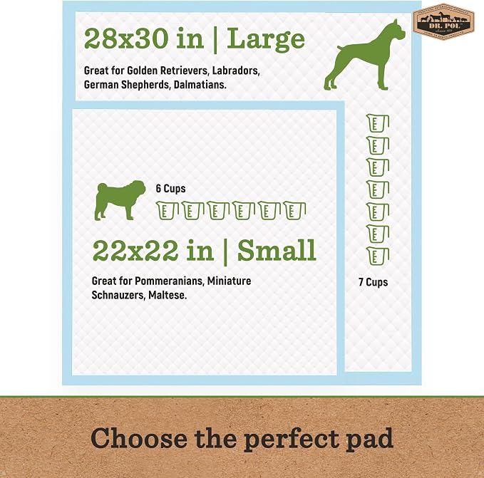 Dr. Pol Veterinarian-Approved Health Monitoring Puppy Pads - Ultra Absorbent, Leakproof Training Pads for Dogs with Color-Changing Technology – 50 Count, XL, 28"x30" – Fresh Scented