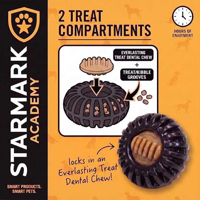 Starmark Everlasting Treat Wheeler Dog Toy Large