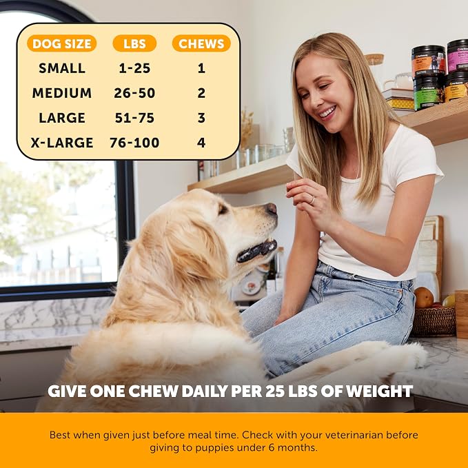 Dog Allergy Relief Chews for Itchy Skin + Immune Support - Omega 3 Fish Oil, Probiotics, Turmeric + Zinc - Anti Itch Supplement for Paw Licking, Seasonal Allergies + Dry Skin (Salmon, 90 Ct)