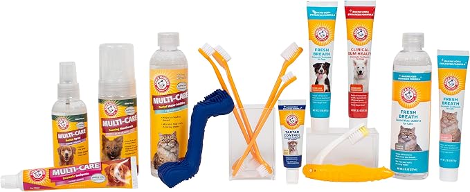 Arm & Hammer Tartar Control Dental Spray for Dogs, Mint, 4 Fl Oz | Brushless breath freshener with baking soda helps reduce plaque and tartar buildup