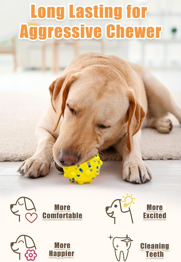 Moonorange Dog Ball, Floating, 1.96in, Yellow, Small