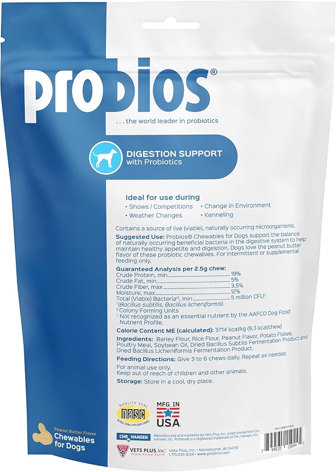 Probios Digestive Support Dog Chewables, 1 lb