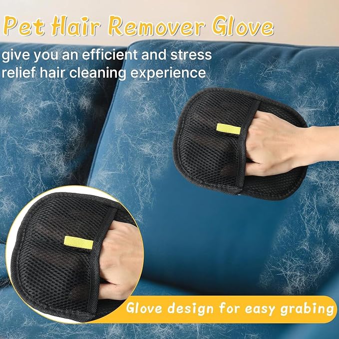 Pet Hair Removal Glove for Cats & Dogs Thickened Strong Pet Hair Remover Glove, 1-Pack