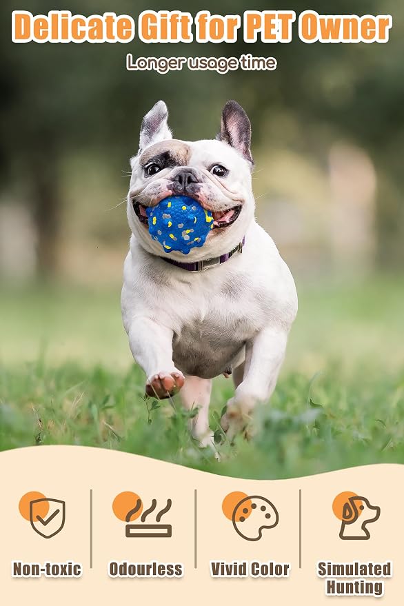Moonorange Dog Ball, Floating, 1.96in, Blue, Small