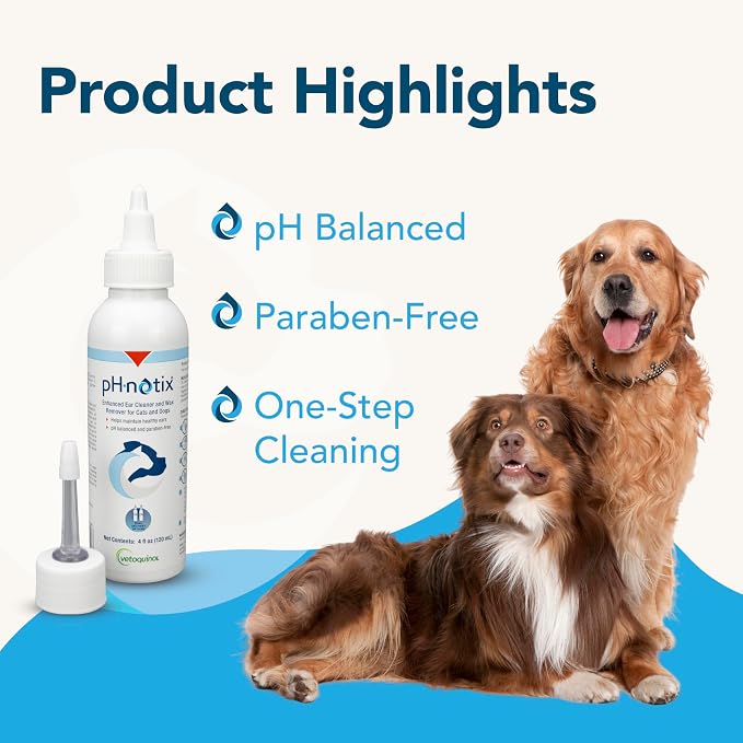 Vetoquinol PH-notix Advanced Ear Cleaner & Wax Remover, 4 fl oz