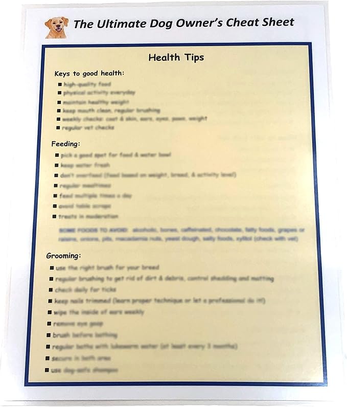 K-Musculo Ultimate Dog Owner's Cheat Sheet with Dog Clicker Trainer
