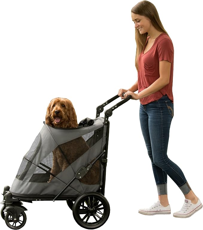 Pet Gear No-Zip Excursion Pet Stroller - Dark Platinum