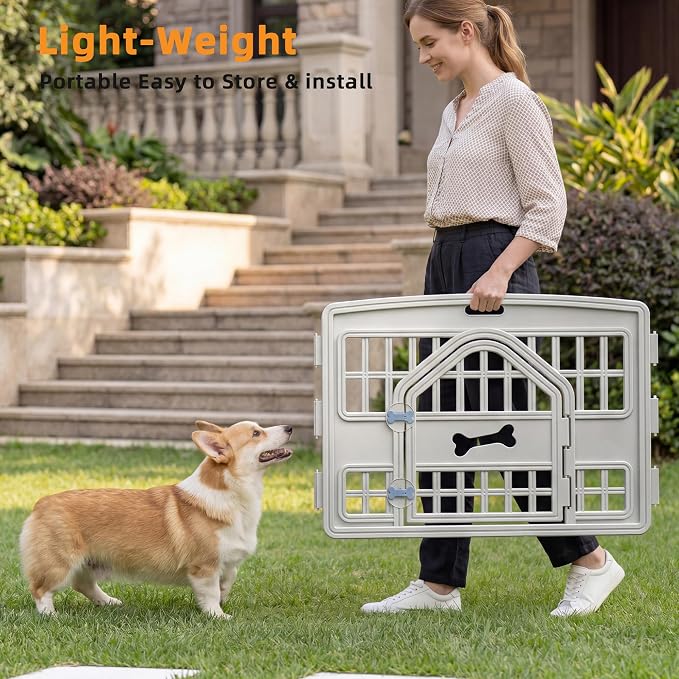 EFU Dog Playpen with Door, 24in 4 Panels