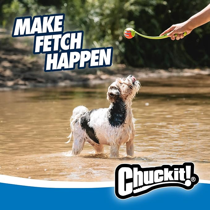 Chuckit! Sport 14S Manual Ball Launcher for Small Dogs | Chuckit Sport 14S Ball Launcher: 14-In Manual Thrower with 2-In Ball, Fits Small Dogs up to 20 lbs