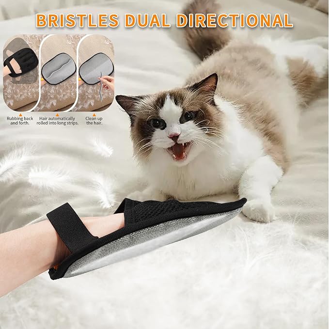 4PCS Pet Hair Removal Gloves for Dogs and Cats, 4-Pack