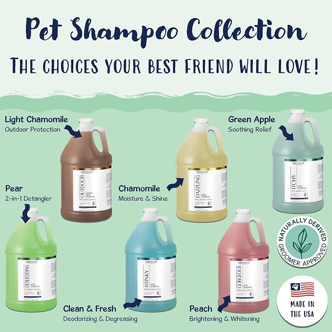 Bobbi Panter Itch Relief Dog Shampoo Tea Tree, Lavender & Flaxseed – Soothing Natural Formula for Itchy & Irritated Skin, Moisturizing, Tear-Free, 16:1 Concentrate, Made in USA, 1 Gallon