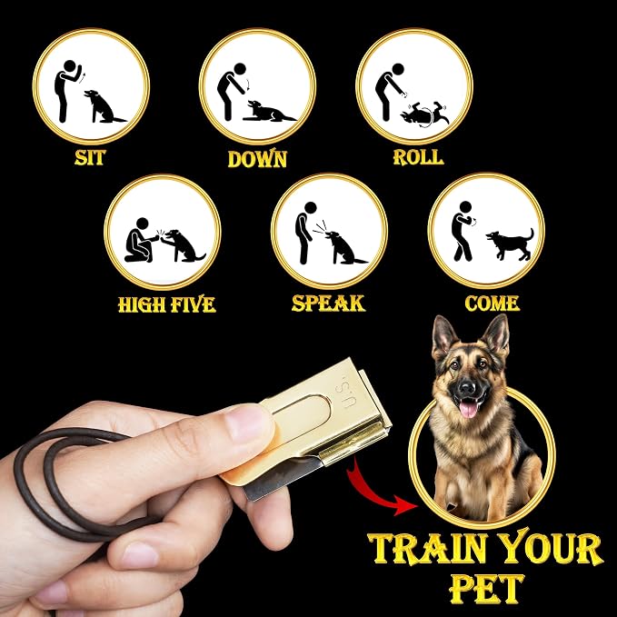 Brass and Steel Pet Training Clicker