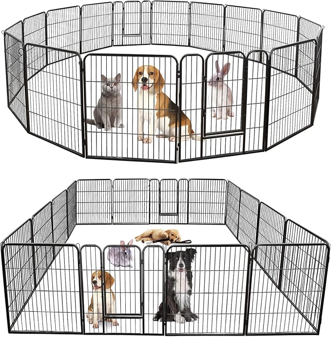 ZENY Dog Playpen, 32in 16 Panels