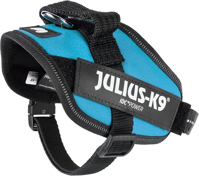 Julius-K9, 16IDC-AM-MM, IDC Powerharness, Dog Harness, Size: Mini-Mini, Aquamarine