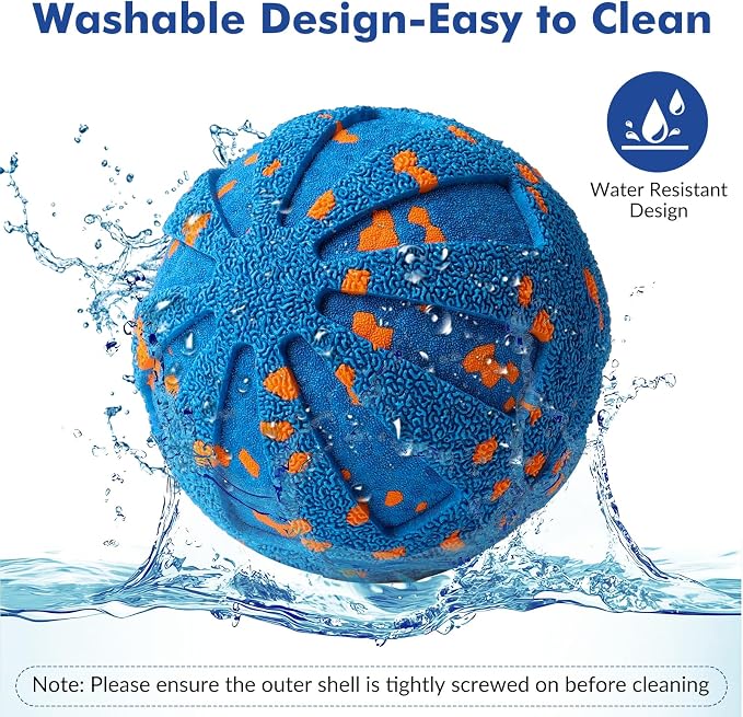 Wortade Smart Interactive Dog Ball, Automatic Moving Dog Ball Toy, Blue | 3 Play Mode,Waterproof,Bouncing & Rotating,Motion Activated Dog Toys,Rechargeable,Touch Activated,To keeping Dog Busy