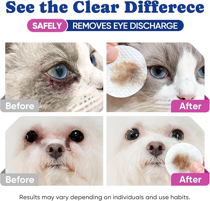 Dog Eye Wipes, Tear Stain Remover, Coconut, 100 Ct