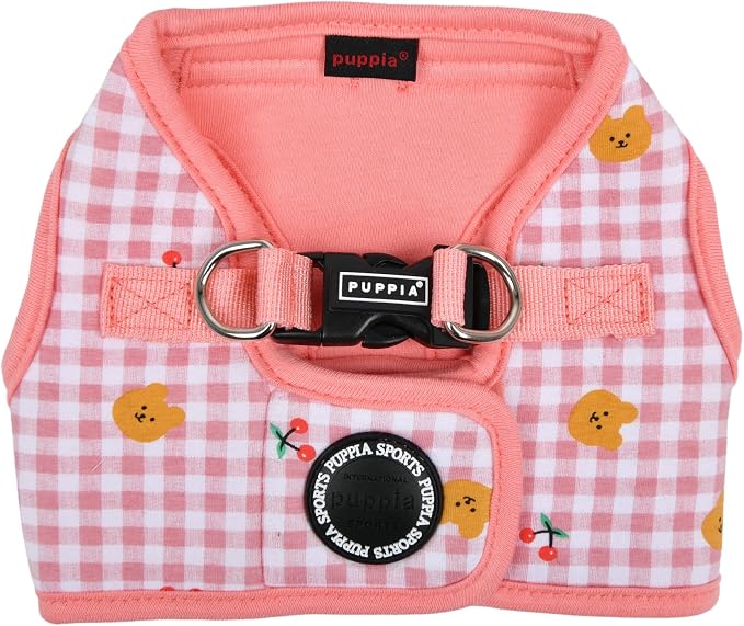 Puppia Spring and Summer Fashion Step-in Vest Dog Harness, Indian Pink_Baba, Small