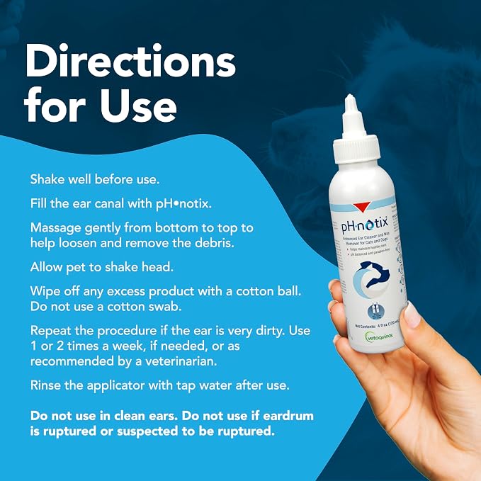 Vetoquinol PH-notix Advanced Ear Cleaner & Wax Remover, 4 fl oz