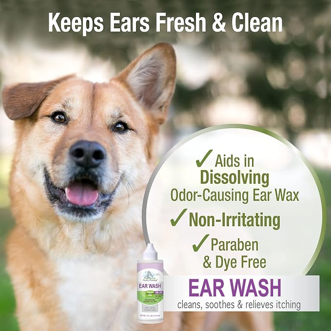 Four Paws Healthy Promise Pet Ear Wash Cleaner, 4oz