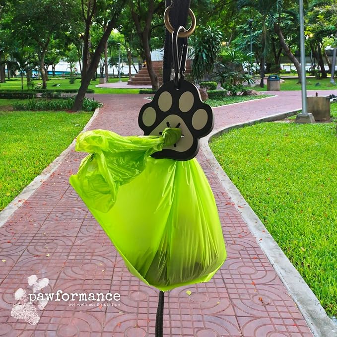 Silicone Paw Print Poop Bag Holder – Hands-Free Waste Bag Carrier for Dog Walks | Hygienic, Durable & Stylish Accessory | Clips Easily to Leash, Lead or Bag