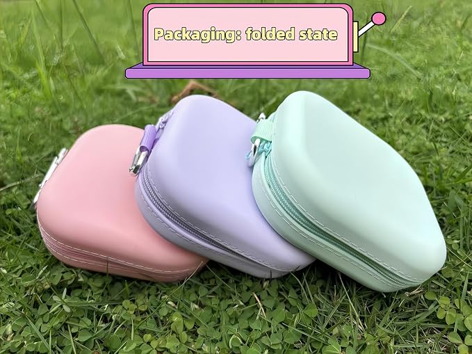 2-in-1 Collapsible Pet Bowl with Carabiner, Purple