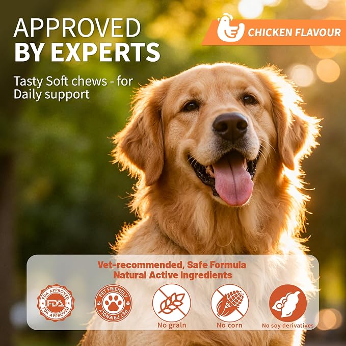 Dog Allergy Chews | Daily Support for Itchy Skin, Immune Health & Seasonal Allergies from Probiotics Omega 3 Quercetin Colostrum,Paw Licking, Pet Itchy Ear Relief Supplement - 100ct
