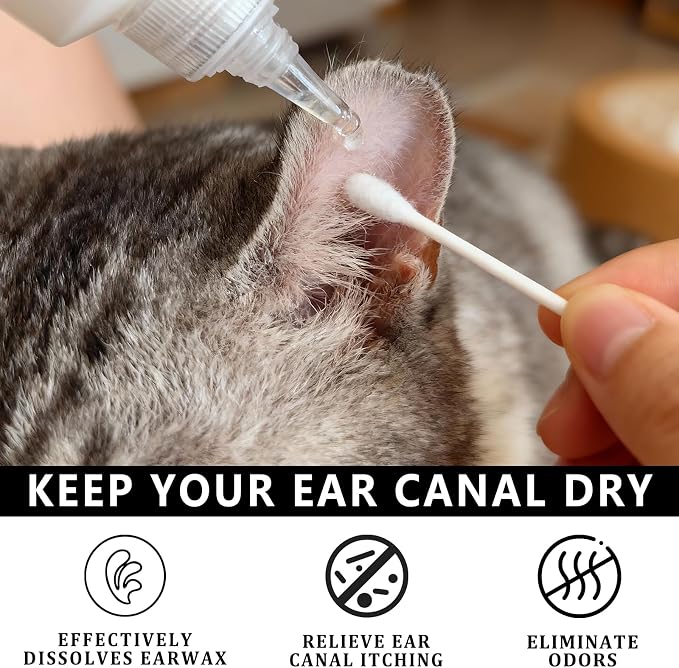 Dog Ear Cleaner Solution & Medicated Ear Drops, 2 fl oz