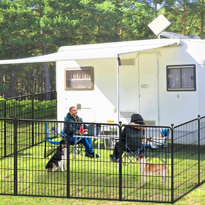 Heavy Duty Dog Playpen with Door, 40in 8 Panels