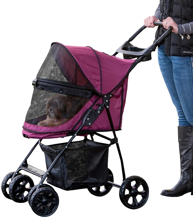 Pet Gear No-Zip Happy Trails Lite Pet Stroller - 3 Colors