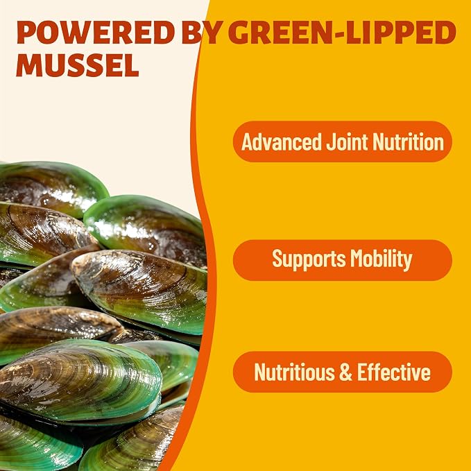Green-Lipped Mussel Bites for Dogs, Natural Dog Joint Supplement