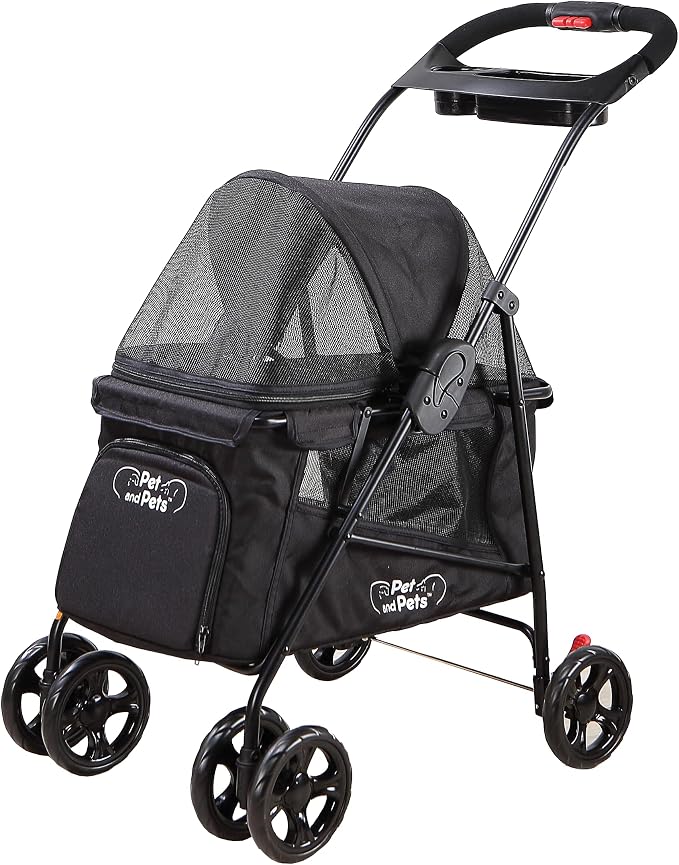 PETIQUE Simplicity Pet Stroller - Black