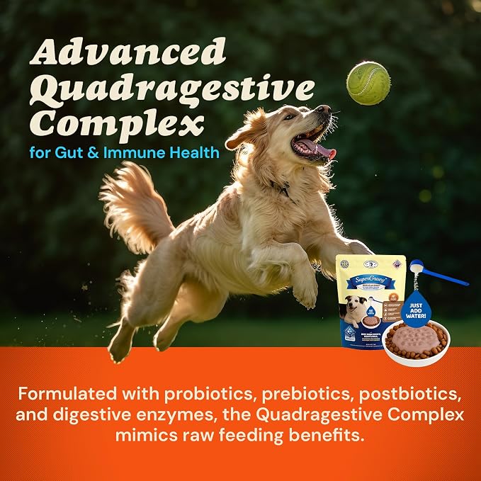 CLEAR CONSCIENCE PET® Bon A'la Goat SuperGravy® Dog Food Topper Hydration Broth Mix Greek Yogurt Cheese Blend Kibble Seasoning Probiotics Prebiotics Enzymes Taurine 4.5 oz. 30 Scoops, All Life Stage