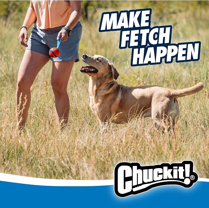 Chuckit! Ultra Tug Dog Toy, Medium, Fetch & Tug Ball for Dogs 20-60 Pounds | A Fun Toy for Interactive Play with Your Dog