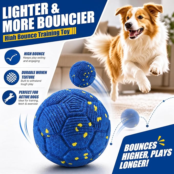 vinkey Interactive Dog Ball Toy, Automatic Moving Bouncing Rolling Smart Dog Toy, E-TPU Durable Motion Activated Ball, IP54 Splash Proof for Medium Large Active & Smart Dogs Indoor Outdoor