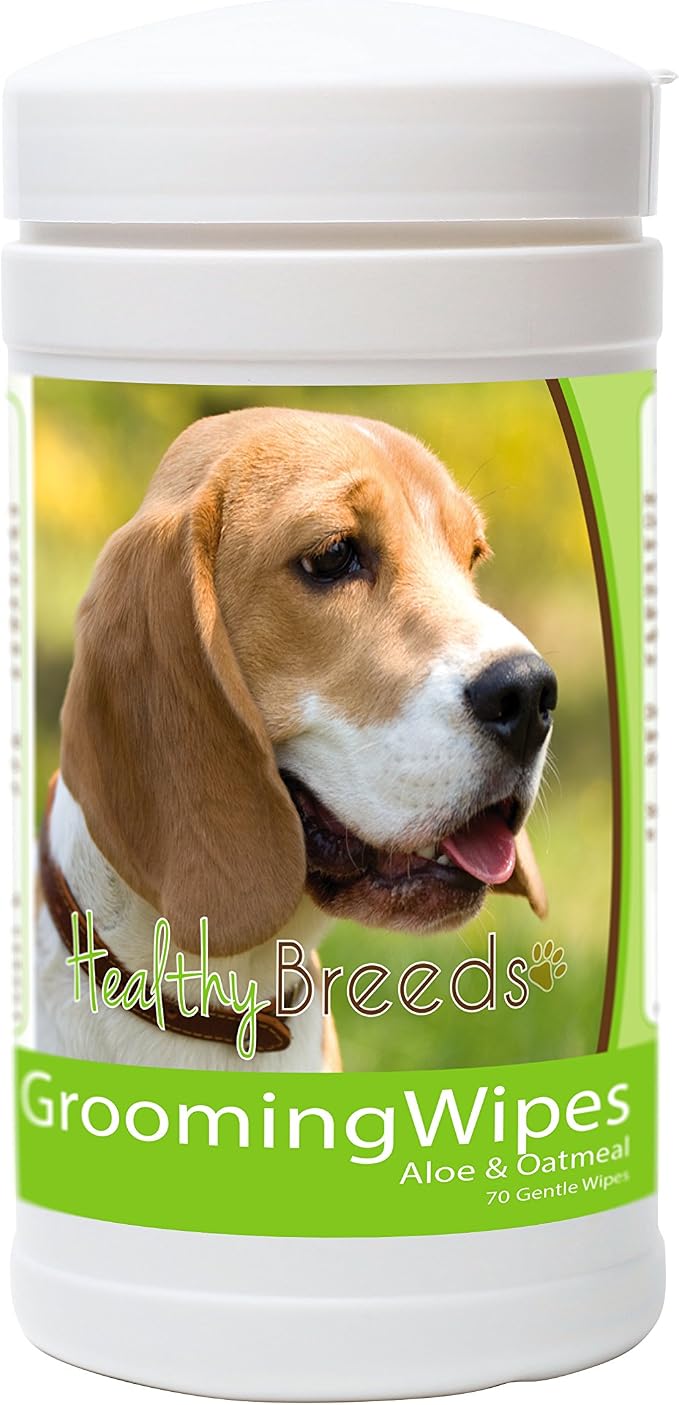 Healthy Breeds Beagle Grooming Wipes 70 Count