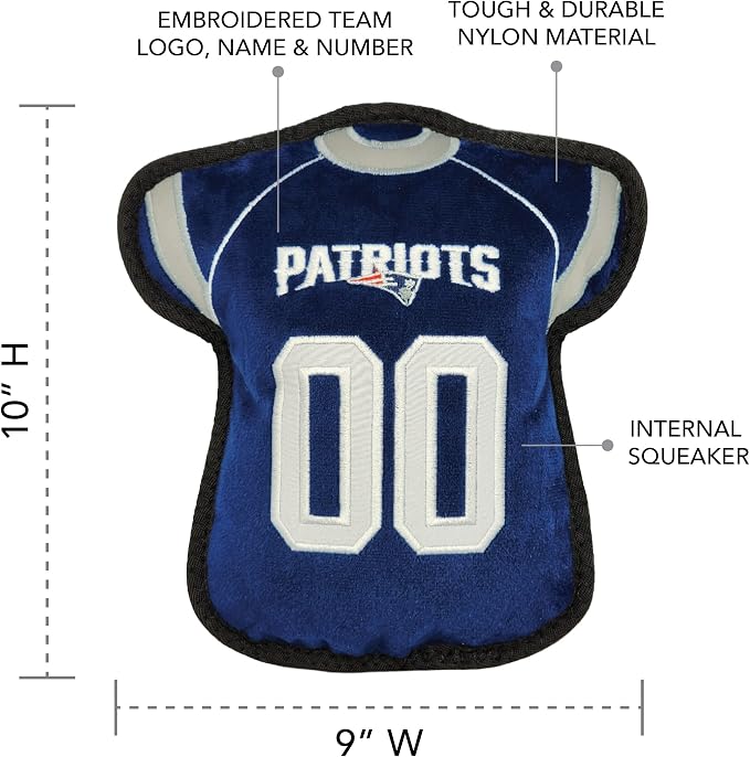 Pets First NFL Tough but Smooth Jersey Dog Toy