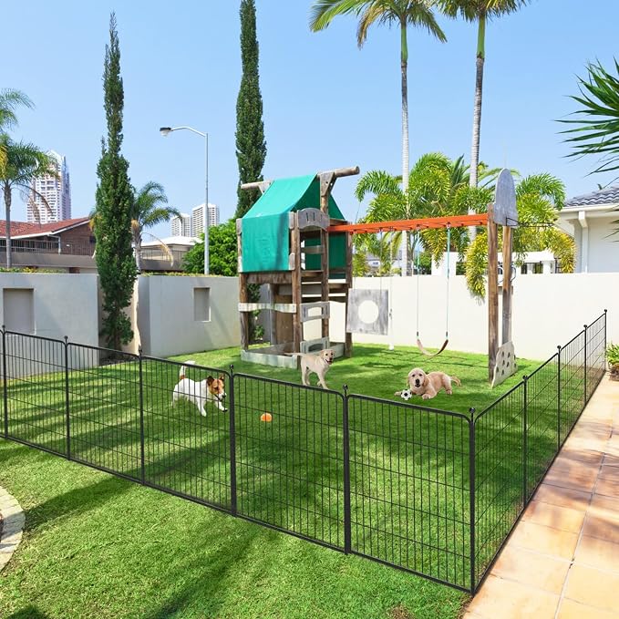 Dog Playpen with Door, 40in 22 Panels