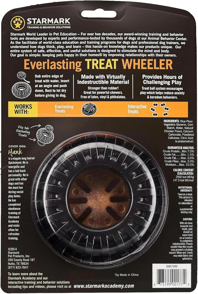 Starmark Everlasting Treat Wheeler Dog Toy Large