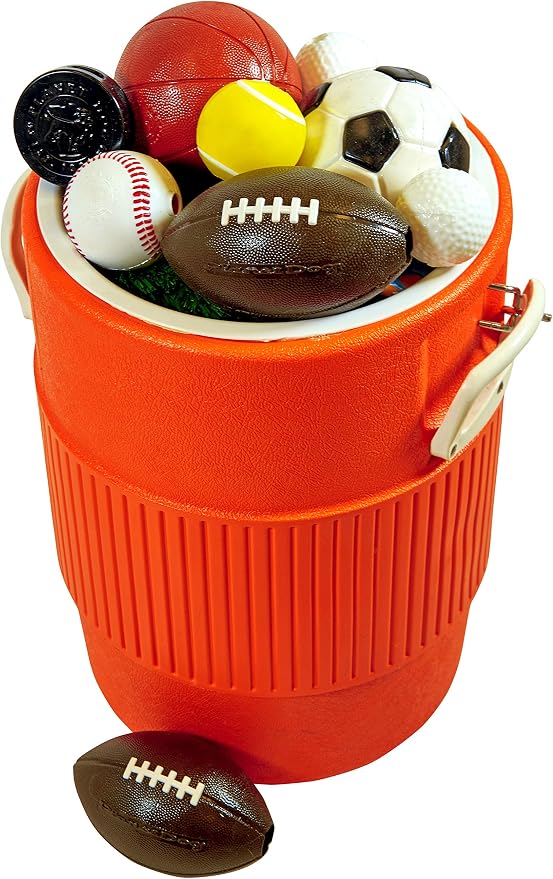 Outward Hound by Planet Dog Basketball, Durable Treat-Dispensing Dog Ball, Interactive Fetch Toy, Orbee-Tuff, Mint Scented, BPA-Free, for Indoor & Outdoor Play, Brown