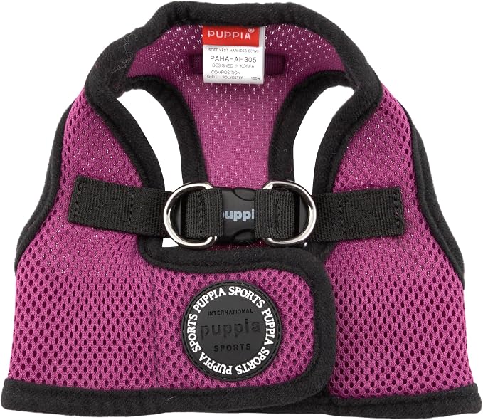 PUPPIA International Harness Soft B Vest, X-Small, Purple