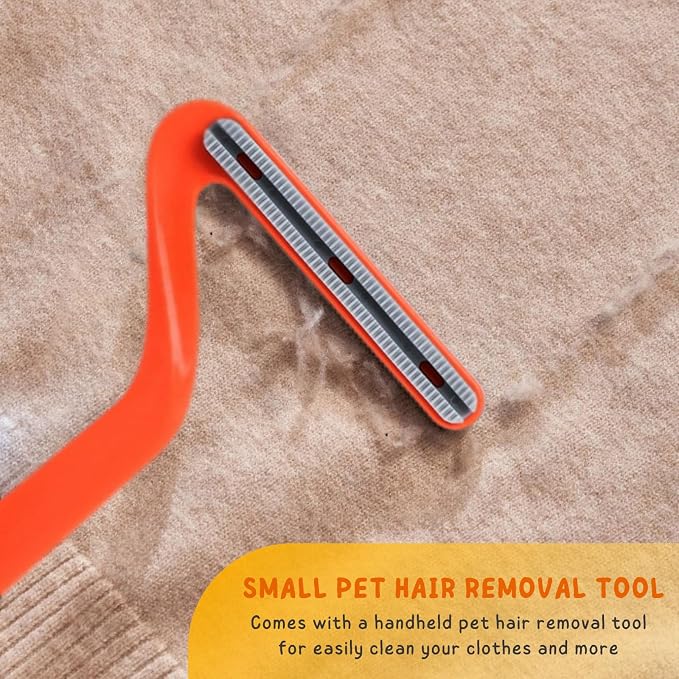 Carpet Rake for Pet Hair Removal, 57'' Long Handle Dog and Cat Hair Remover Tool to Fluff Rug, Stair Carpets and Couch Cleaning Rake