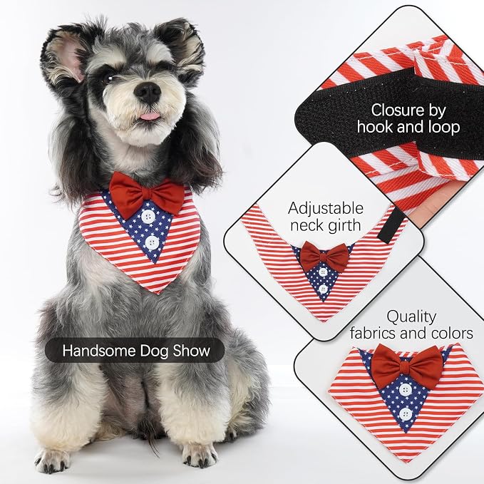 Dog Tuxedo American Flag for Small Dogs