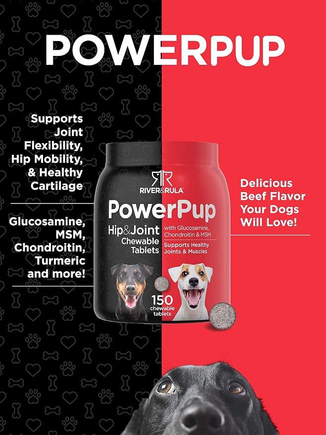 Horbaach Glucosamine for Dogs with Chondroitin & MSM | 150 Chews