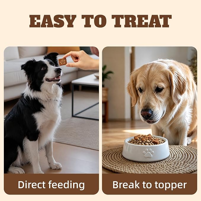 Wellix Turkey Tail Dog Treat for Immune Support, Crunchy Dog Biscuit 1.21lb