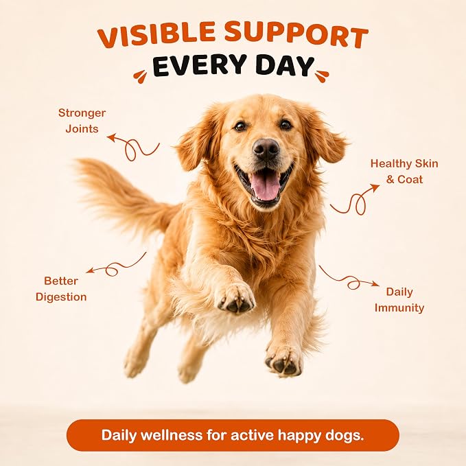 120 Dog Multivitamin | 8-in-1 Dog Allergy Chews | Probiotics for Dogs | Daily Dog Vitamins & Supplements, Chicken Flavor Multivitamin for Digestion, Gut, Hip & Joint, Skin & Coat and Immune Support