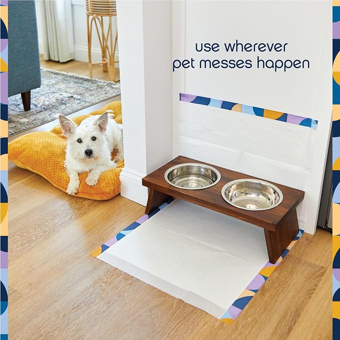 Pet Life Unlimited Create-a-Size Puppy Pads for Dogs, 50 Count, 22" x 22" Dog & Puppy Potty Training Pee Pads, Fragrance-Free, Customizable Layout, Leak-Proof, Super Absorbent, Quick-Dry, Made in USA