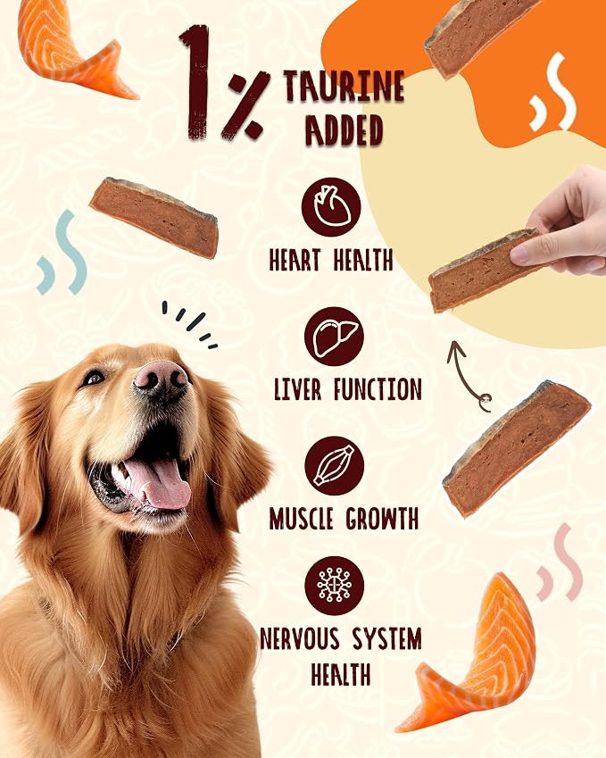 PAWUP Salmon Dog Treats, Smoked Salmon Jerky with Skin, 12.5 oz