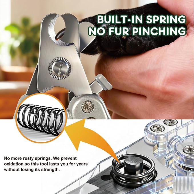 Heavy Duty Dog Nail Clippers for Large Dogs, with Nail File