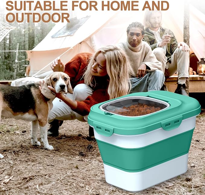 TIOVERY Dog Food Storage Container, 10lb, Clear